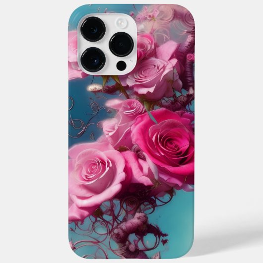 WATERCOLOR FANTASY PINK ROSES Case-Mate iPhone HÜLLE (Rückseite)