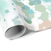 Watercolor-Farben-Spritzer Geschenkpapier (Rolleneckpunkt)