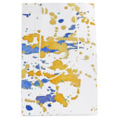 Watercolor-Farben-Spritzer Mittlere Geschenktüte (Vorderseite)