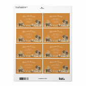 Watercolor Farm Vintage Script Egg Carton Label (Vorne)