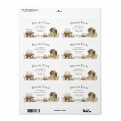 Watercolor Farm Vintage Script Egg Carton Label (Vorne)