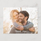 Watercolor Faye Floral Danke, Postcard Postkarte (Vorderseite)