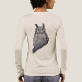 Watercolor Feather Tri-Blend Shirt (Rückseite)