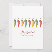 Watercolor Feliz Navidad Weihnachtskarte