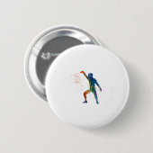 watercolor fencing button (Vorne & Hinten)