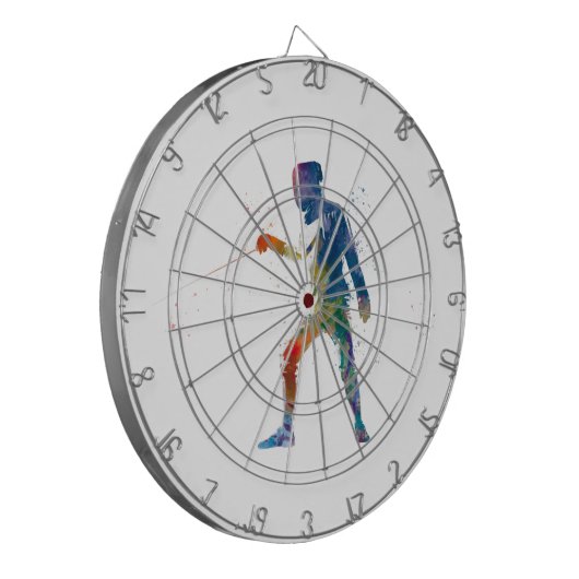 watercolor fencing dartscheibe (Vorderseite Links)