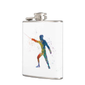 watercolor fencing flachmann (Links)