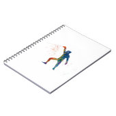 watercolor fencing notizblock (Linke Seite)