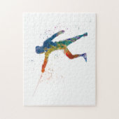 Watercolor Fencing Puzzle (Vertikal)