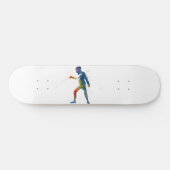 Watercolor Fencing Skateboard (Horizontal)