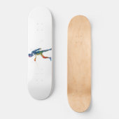 Watercolor Fencing Skateboard (Vorderseite)