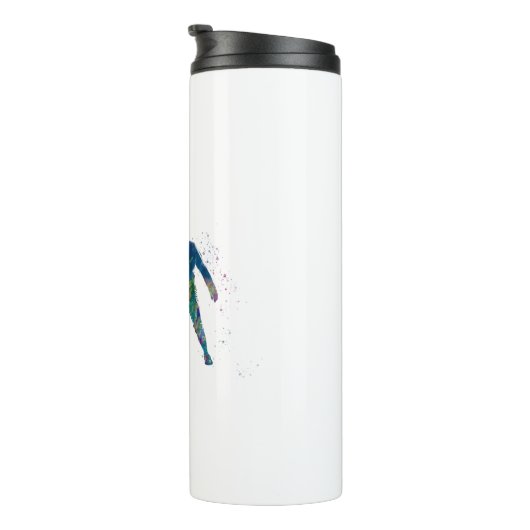 watercolor fencing thermosbecher (Nach rechts gedreht)