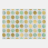 Watercolor Ferien Muster Packung Papierblätter Geschenkpapier Set (Vorderseite 3)