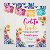 Watercolor Fiesta Cielito Lindo Baby Shower  Einladung (Vorne/Hinten)