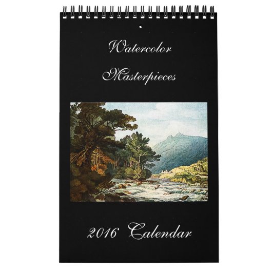 Watercolor Fine Art 2024 Beautiful Wall Calendar Kalender (Titelbild)