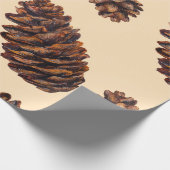 Watercolor fir cone seamless pattern, watercolour geschenkpapier (Ecke)