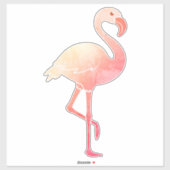 Watercolor Flamingo Aufkleber (Blatt)
