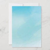 Watercolor Flamingo Baby Dusche Einladung (Rückseite)