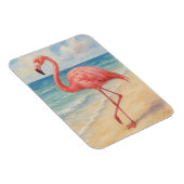 Watercolor Flamingo Beach Magnet (Rechte Seite)