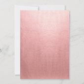 Watercolor Flamingo Bridal Dusche Einladung (Rückseite)