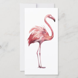 Watercolor Flamingo Card Dankeskarte