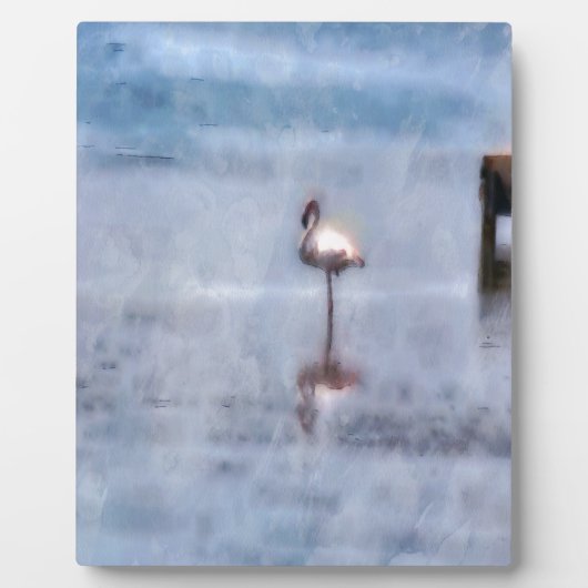 Watercolor Flamingo Fotoplatte (Vorderseite)