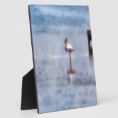 Watercolor Flamingo Fotoplatte (Seite)