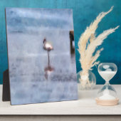 Watercolor Flamingo Fotoplatte (Seite)