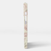 Watercolor Flamingo iPhone Case mit Goldkrone Hülle (Linke Seite)