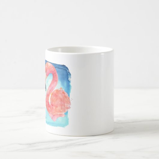 Watercolor Flamingo Kaffeetasse (Mittel)