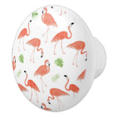 Watercolor-Flamingo-Keramik-Fach-Griff Keramikknauf (Rechts)