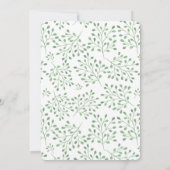 Watercolor Flamingo Kinderdusche Einladung (Rückseite)