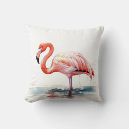 Watercolor Flamingo Kissen