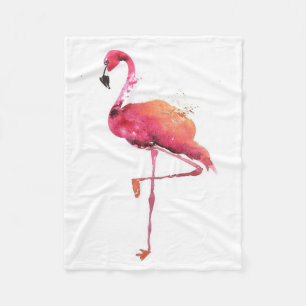 Watercolor Flamingo Liebhaber Funny Flamingo Lov Fleecedecke