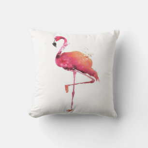 Watercolor Flamingo Liebhaber   Funny Flamingo Lov Kissen