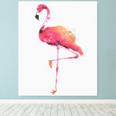 Watercolor Flamingo Liebhaber | Funny Flamingo Lov Leinwanddruck (Insitu (Holzboden))