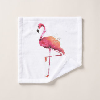 Watercolor Flamingo Liebhaber | Funny Flamingo Lov Waschlappen