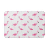 Watercolor Flamingo Muster Badematte (Vorderseite)