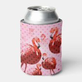 Watercolor Flamingo Muster Dosenkühler (Kanne Vorderseite)