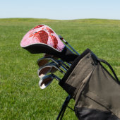Watercolor Flamingo Muster Golf Headcover (In SItu)