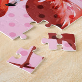 Watercolor Flamingo Muster Puzzle (Seite)