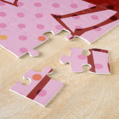 Watercolor Flamingo Muster Puzzle (Seite)