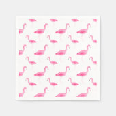 Watercolor Flamingo Muster Serviette (Vorderseite)