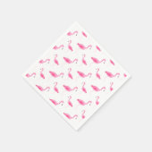 Watercolor Flamingo Muster Serviette (Ecke)