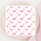 Watercolor Flamingo Muster Serviette