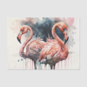 Watercolor Flamingo Pink Seidenpapier (Vorderseite)
