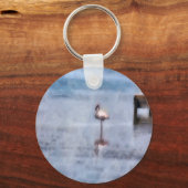 Watercolor Flamingo Schlüsselanhänger (Vorderseite)