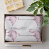 Watercolor Flamingo Series Design 16 Seidenpapier (Geschenk)