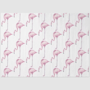 Watercolor Flamingo Series Design 16 Seidenpapier