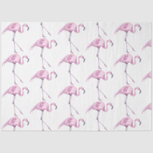 Watercolor Flamingo Series Design 17 Seidenpapier